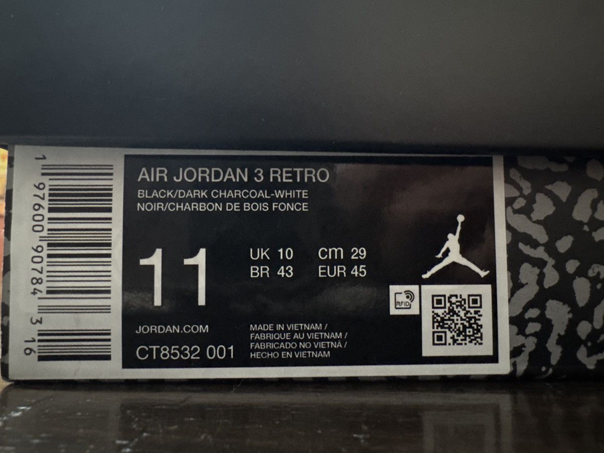 Jordan Brand JORDAN BLACK CAT 3s SZ 11 MENS Size US 11 / EU 44 - 7 Thumbnail