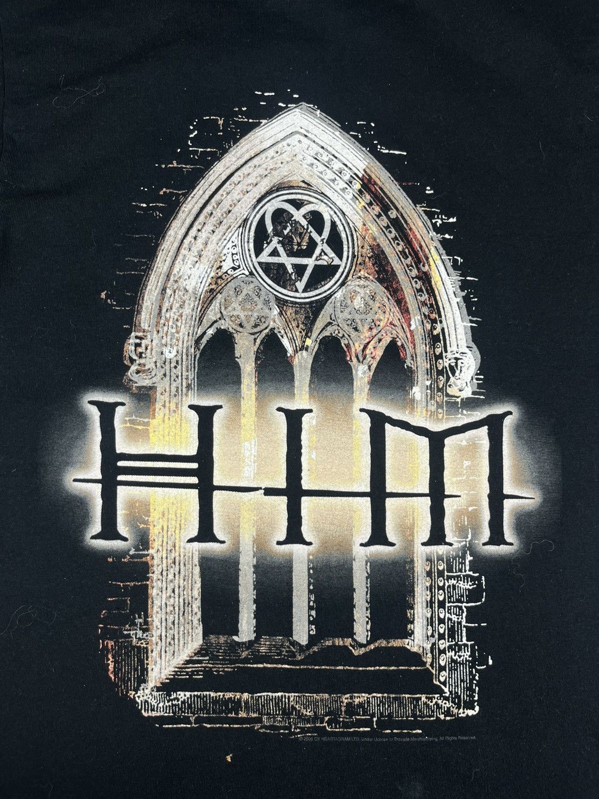 Band Tees 2000s Him Heartagram gothic band tee VivaLa Bam Margera Y2K Size US S / EU 44-46 / 1 - 2 Thumbnail