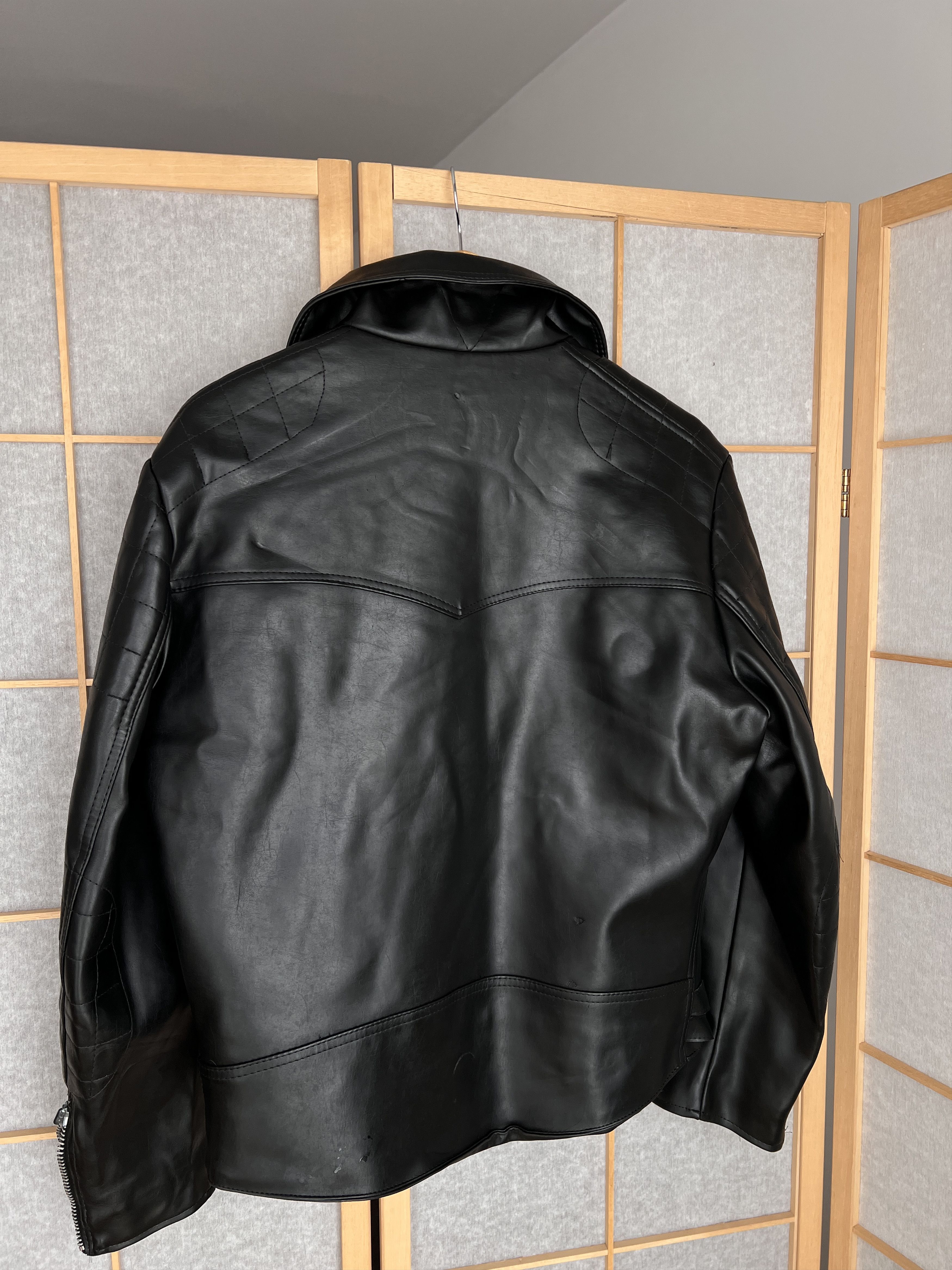 Hysteric Glamour Vegan eco leather 90s Biker jacket bomber opium avant garde Size US M / EU 48-50 / 2 - 23 Thumbnail