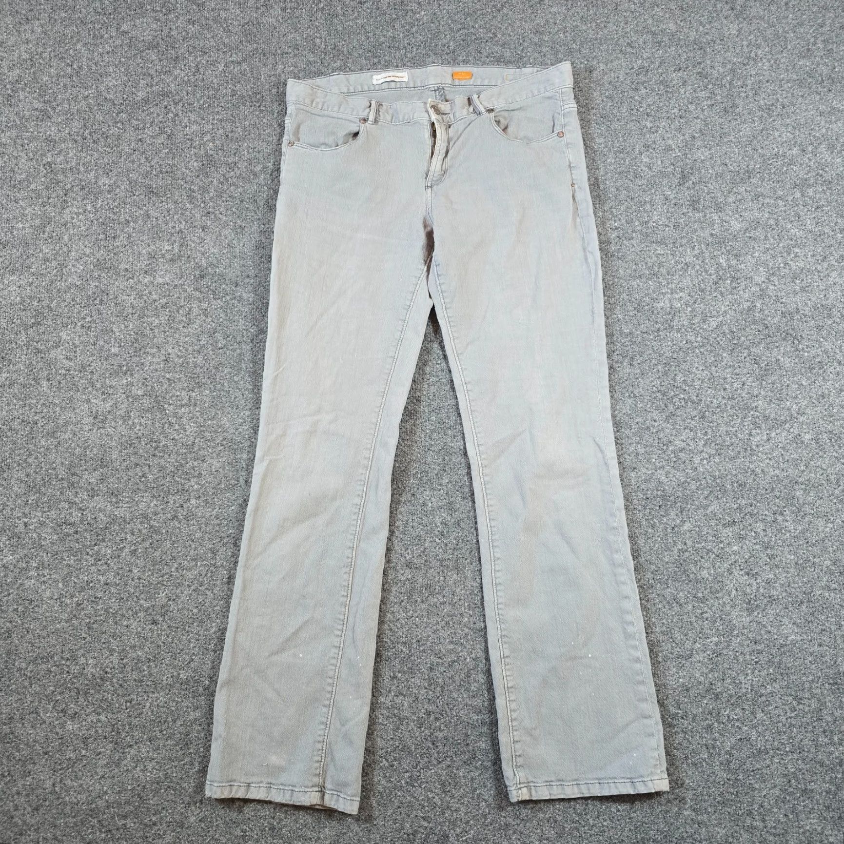 Vintage Pilcro Anthropologie Jeans Women Gray Straight Low Rise Stretch Basic Capsule Jeans Size 30" / US 8 / IT 44 - 2 Thumbnail
