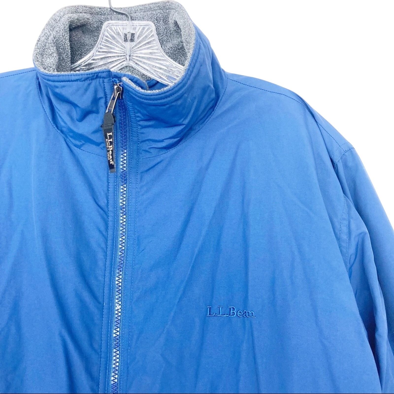 L.L. Bean LL Bean Blue Nylon Full Zip Jacket Sz M Size US M / EU 48-50 / 2 - 2 Thumbnail