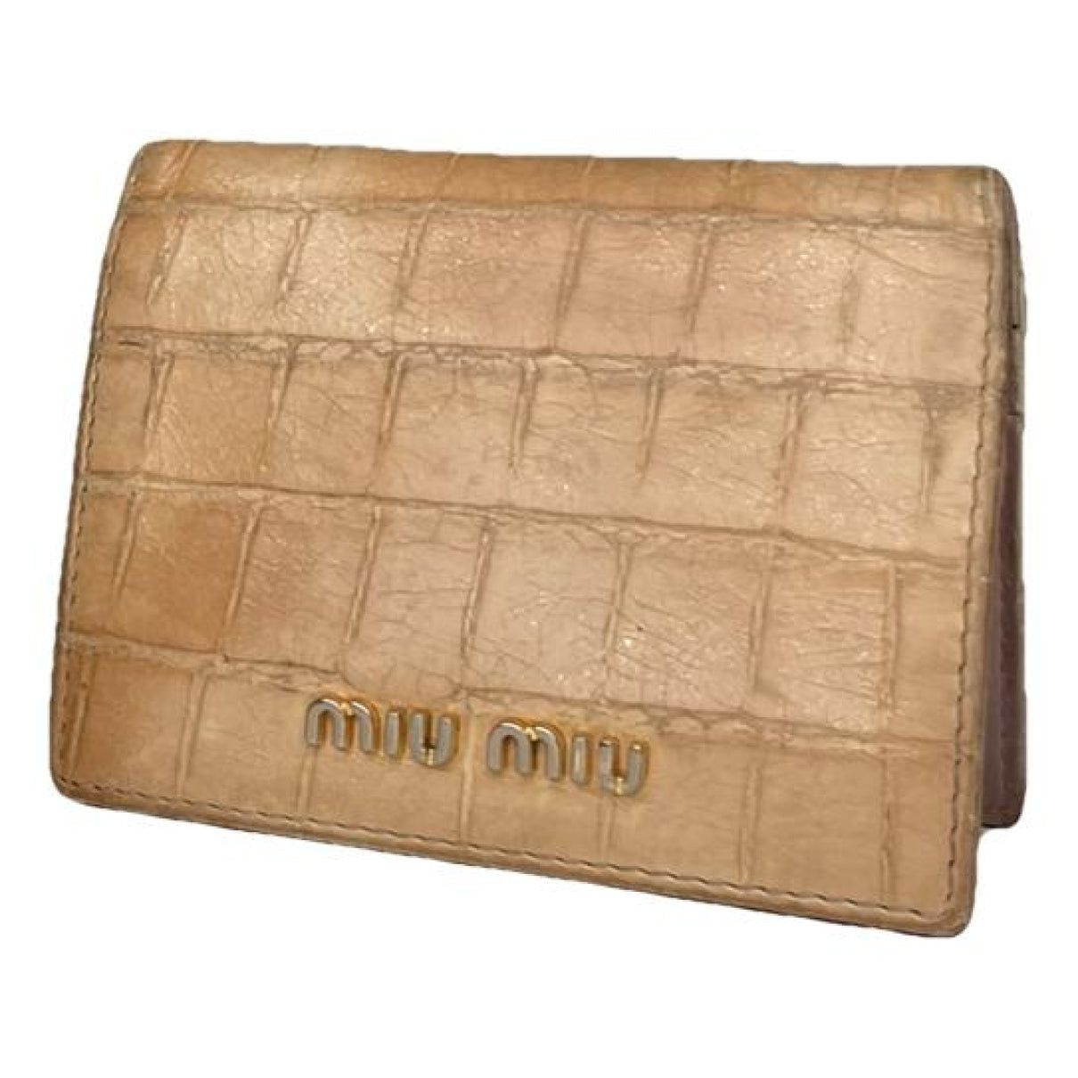 Miu Miu Brown Leather Purse Size ONE SIZE - 1 Thumbnail