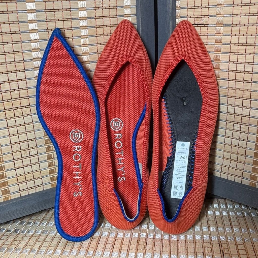 Rothy's Rothy's The Point Persimmon Flats size 6.5 Size US 6.5 / IT 36.5 - 2 Thumbnail
