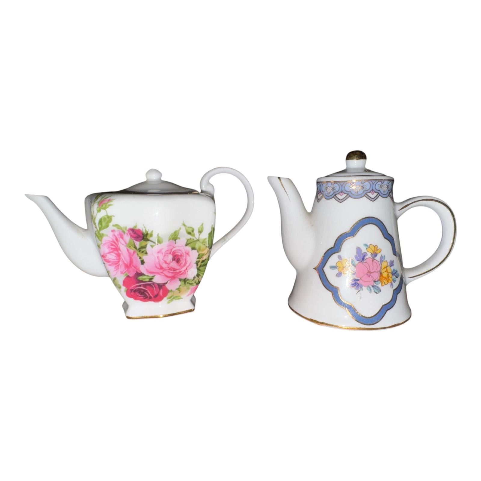 Unknown London Vintage Assorted Porcelain Miniature Teapot Collection Size ONE SIZE - 5 Thumbnail
