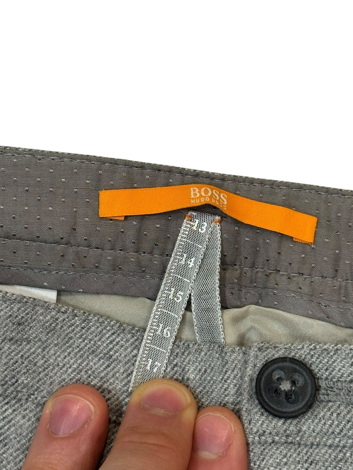 Hugo Boss Hugo Boss Orange Wool Logo Trousers Chino W34 L26 US10 UK14 Size 32" / US 10 / IT 46 - 4 Thumbnail