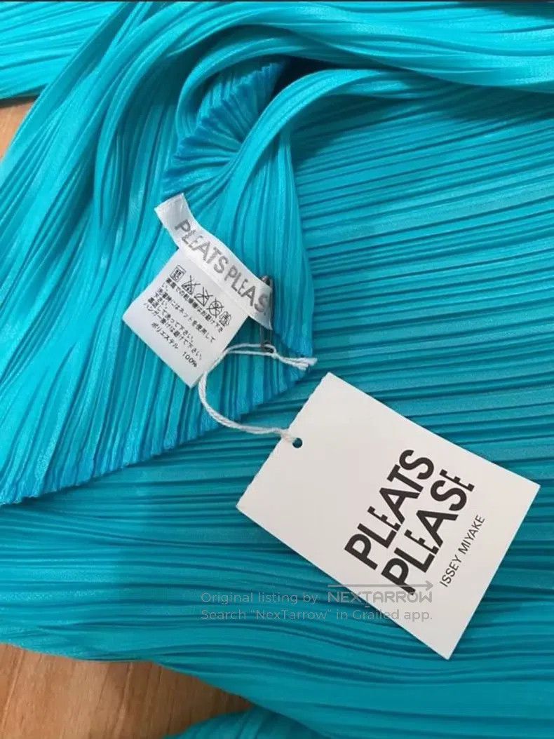 Issey Miyake Issey Miyake Blue Short Sleeve Size L / US 10 / IT 46 - 4 Thumbnail