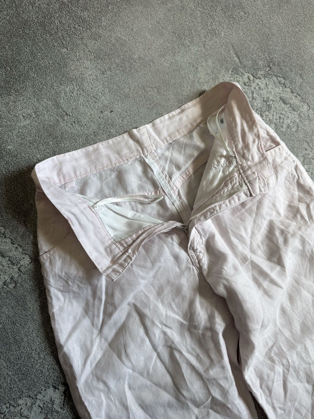 Jil Sander Jil Sander Linen White Pants Vintage Trousers Wide Size 36 Size 25" / US 0 / IT 36 - 5 Thumbnail