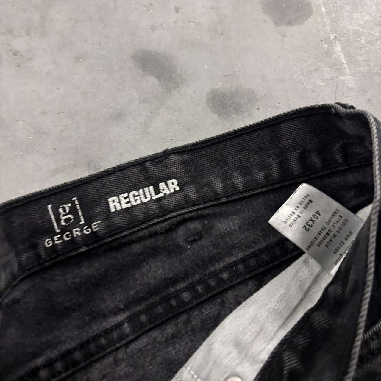 Vintage Vintage Y2K/2000s Grunge Faded Black Essential Denim Jeans! 40x32 Size US 40 / EU 56 - 7 Thumbnail