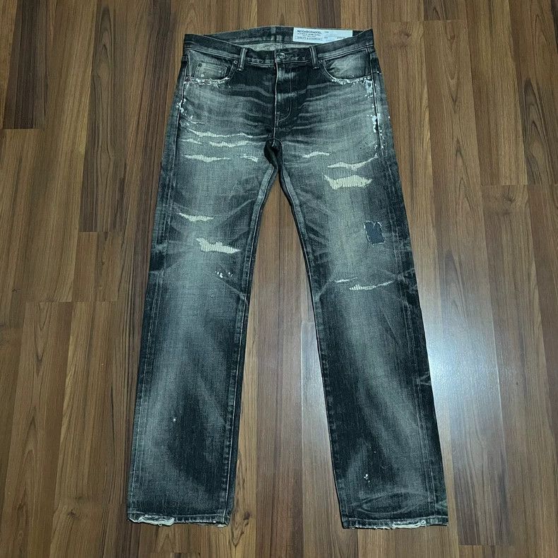 Neighborhood NEIGHBORHOOD 16SS Distressed Denim Jeans - dmc Size US 30 / EU 46 - 1 Thumbnail