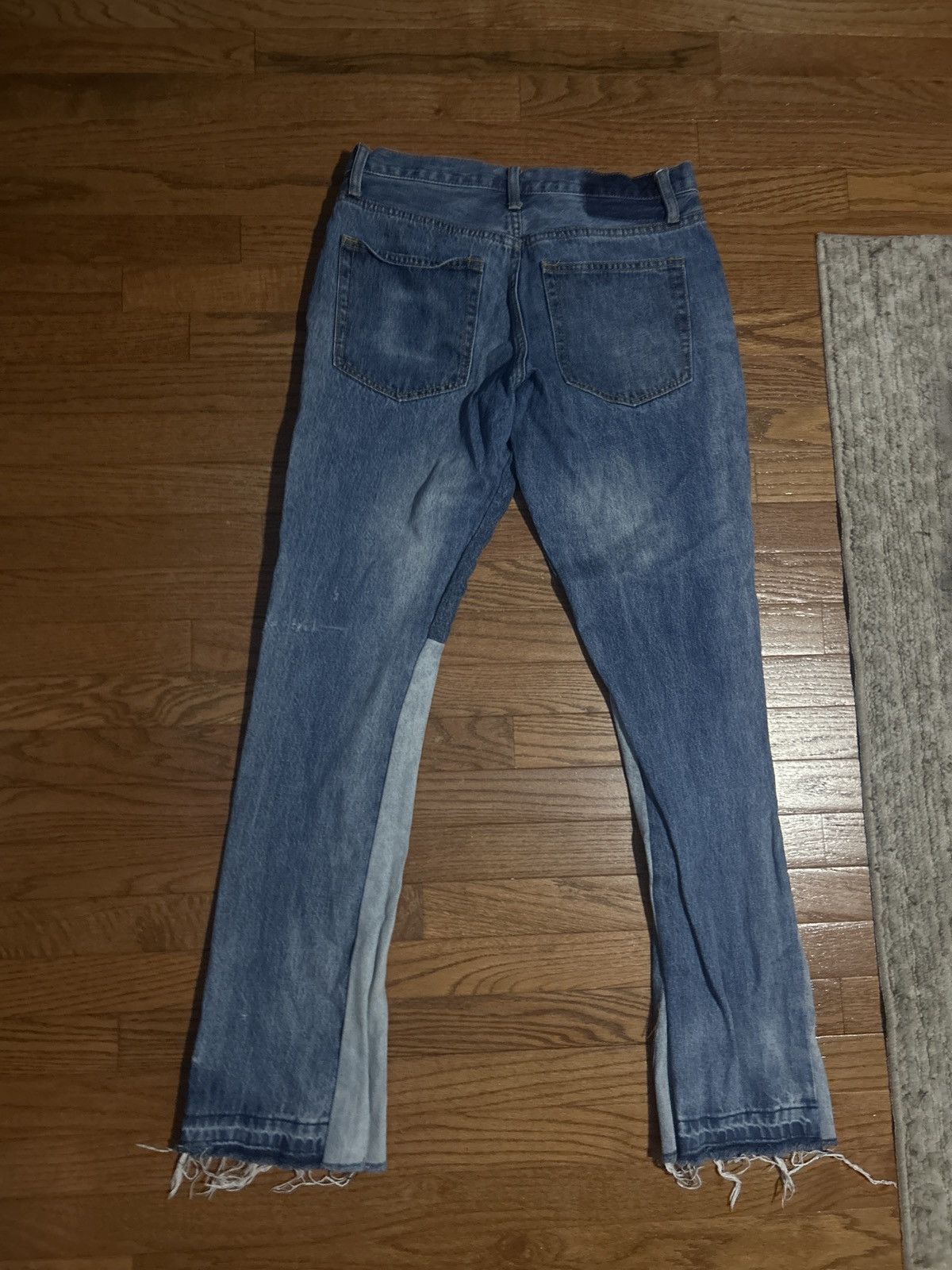 MNML Flare Blue Denim Jeans Size US 31 - 2 Thumbnail