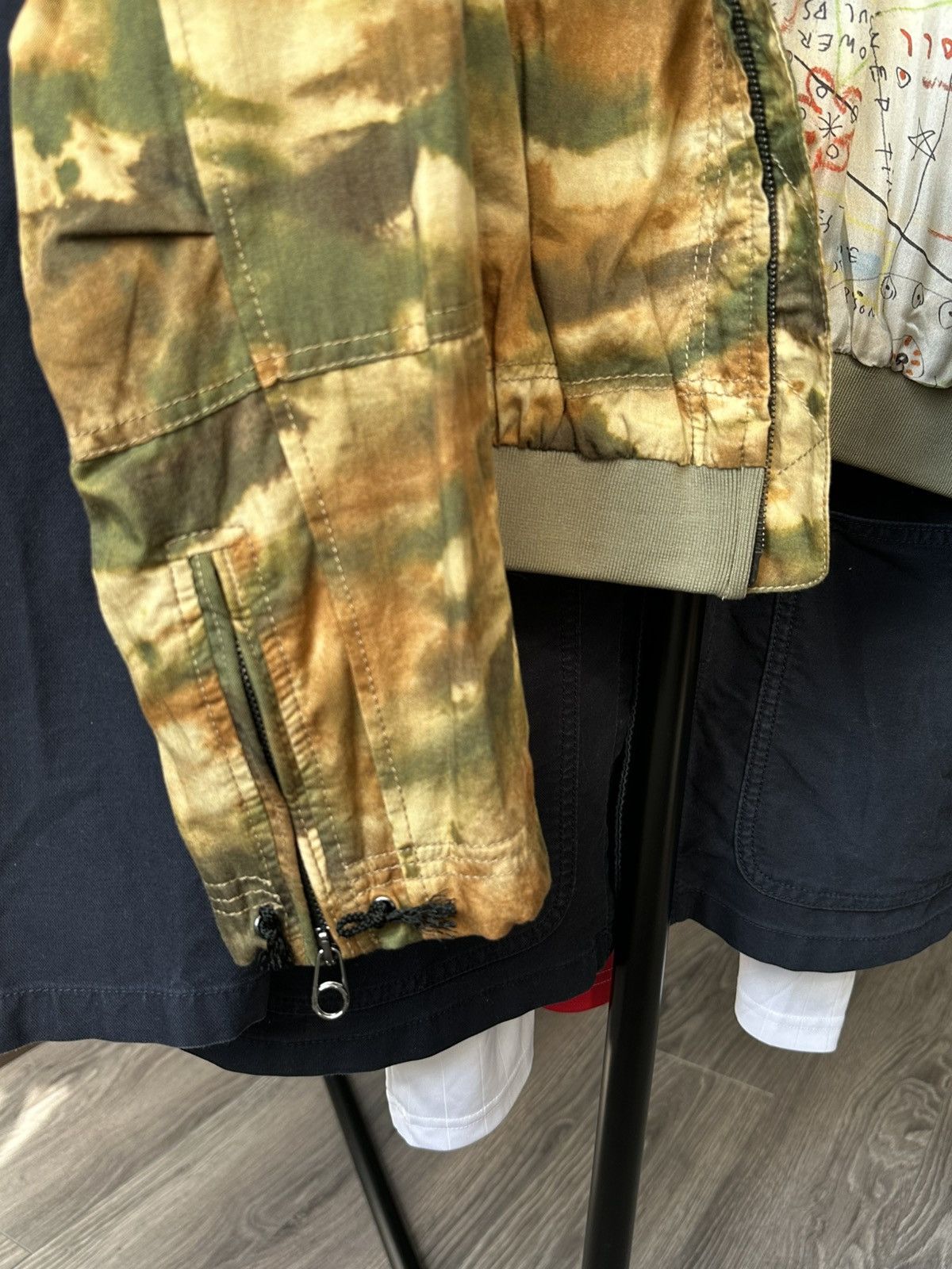 JET SET Jet Set camo bomber cotton/silk jacket MA-1 CWU Size XS / US 0-2 / IT 36-38 - 5 Thumbnail