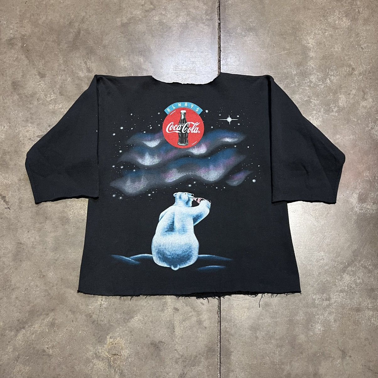 Coca Cola Vintage Coca Cola Polar Bear Sweatshirt Cut Off Cropped 90s Size US L / EU 52-54 / 3 - 7 Thumbnail