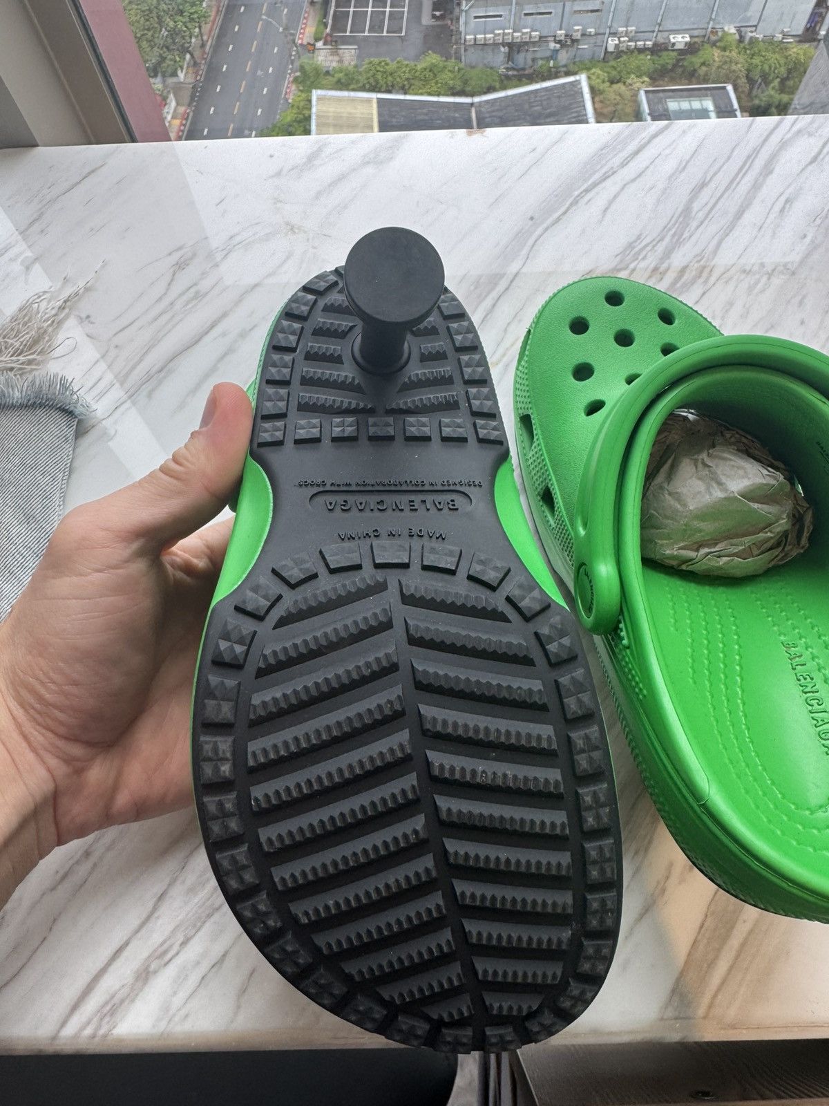 Balenciaga × Crocs Crocs™ Madame 80mm Mules in Green Size US 8 / IT 38 - 6 Thumbnail