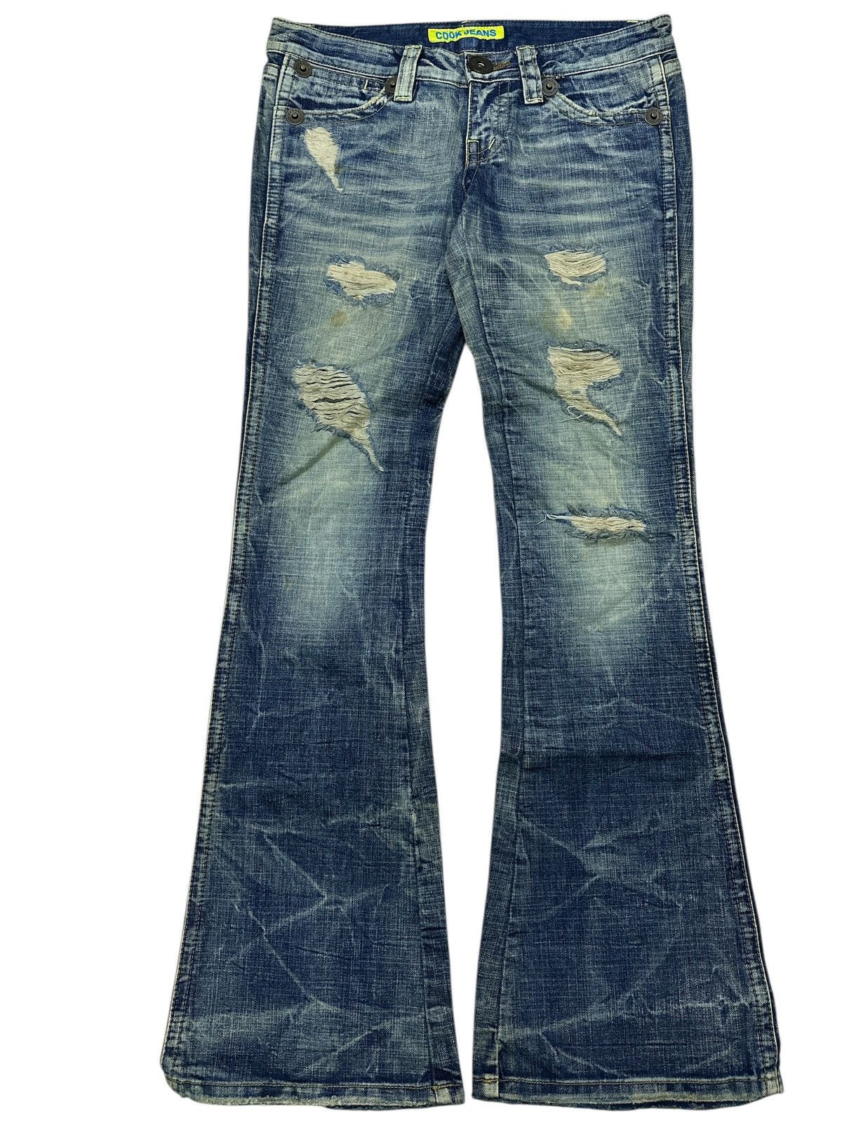 Kapital Distress Unbrand Bootcut Flare Denim . Size US 32 / EU 48 - 4 Thumbnail