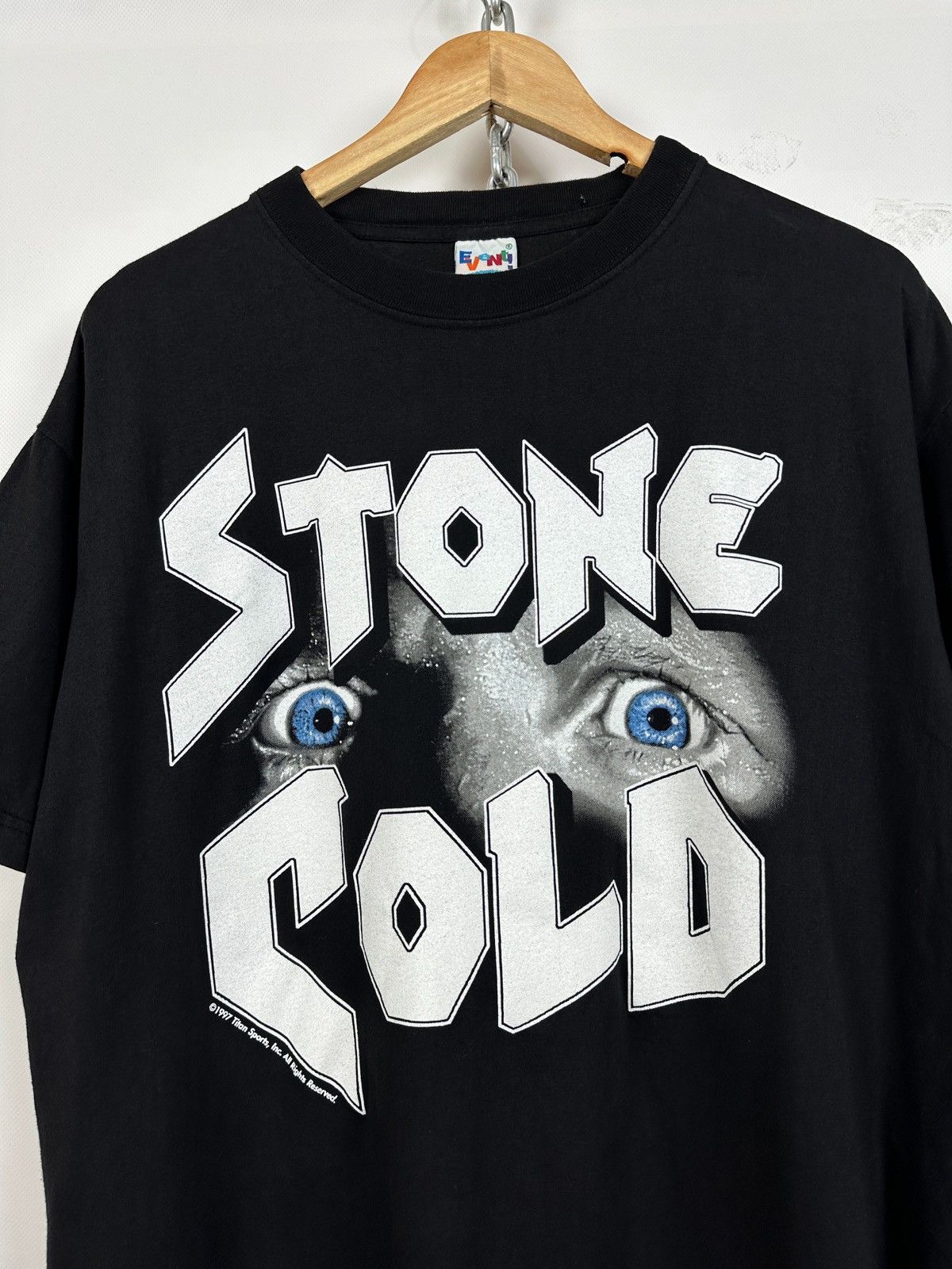 Vintage 1997 Vintage Stone Cold 100% Pure Whoop Ass WWE Rare T-Shirt Size US XL / EU 56 / 4 - 6 Thumbnail