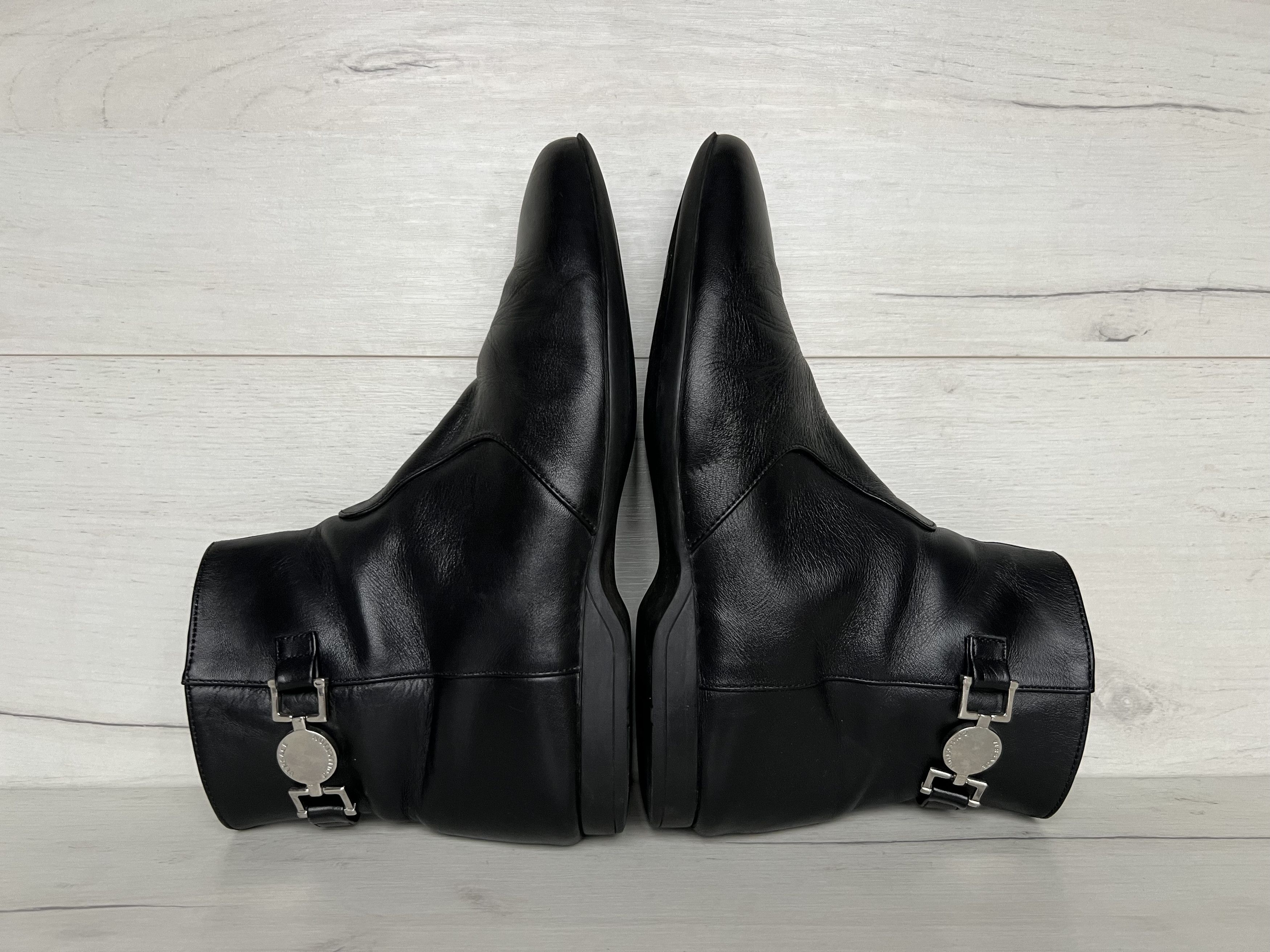 Versace VERSACE MEDUSA LOGO LEATHER ZIP WESTERN OXFORD BOOTS Size US 7 / EU 40 - 5 Thumbnail