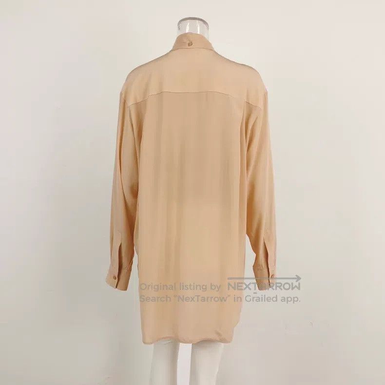 Givenchy Givenchy Beige Silk Shirt Size XS / US 0-2 / IT 36-38 - 2 Thumbnail