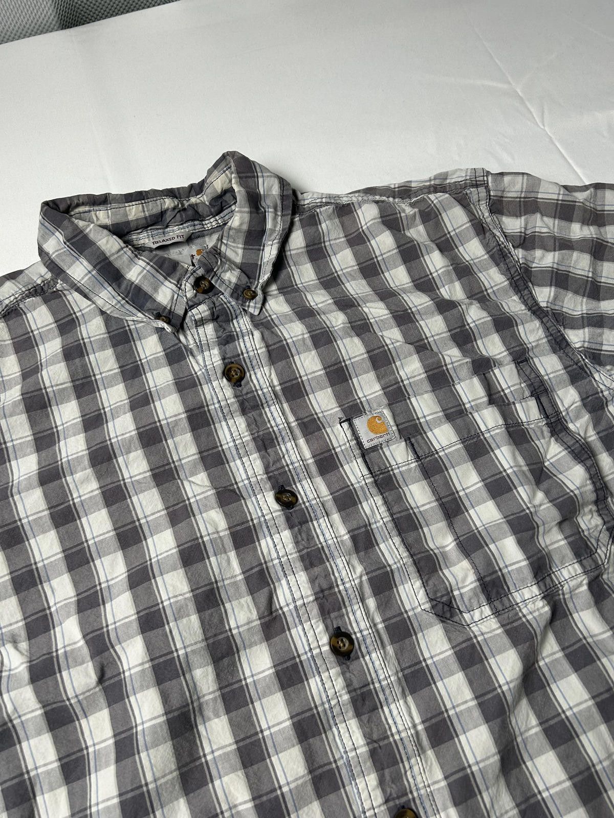 Carhartt Carhartt Pocket Shirt Heavyweight Overshirt Workwear Plaid Size US L / EU 52-54 / 3 - 2 Thumbnail