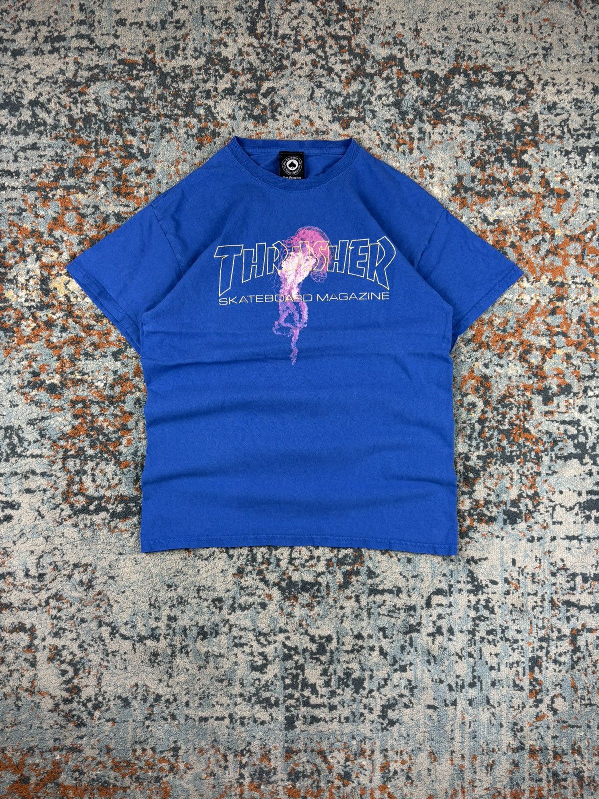 Thrasher × Vintage Vintage 00s Thrasher skateboard magazine jellyfish tee Size US M / EU 48-50 / 2 - 1 Thumbnail