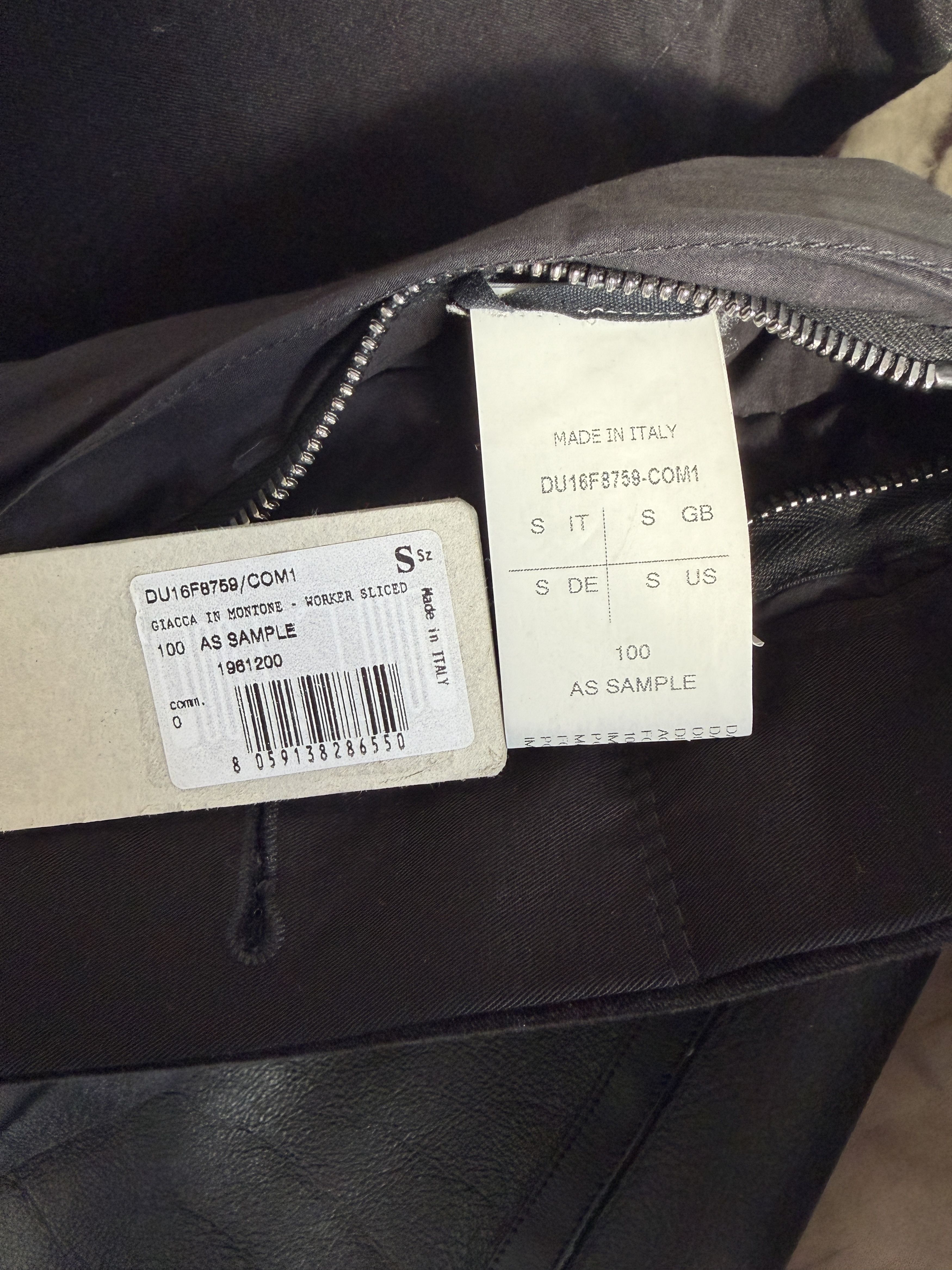 Rick Owens Drkshdw Rick Owens DRKSHDW Sliced Worker Shearling Jacket Black Size US S / EU 44-46 / 1 - 7 Thumbnail
