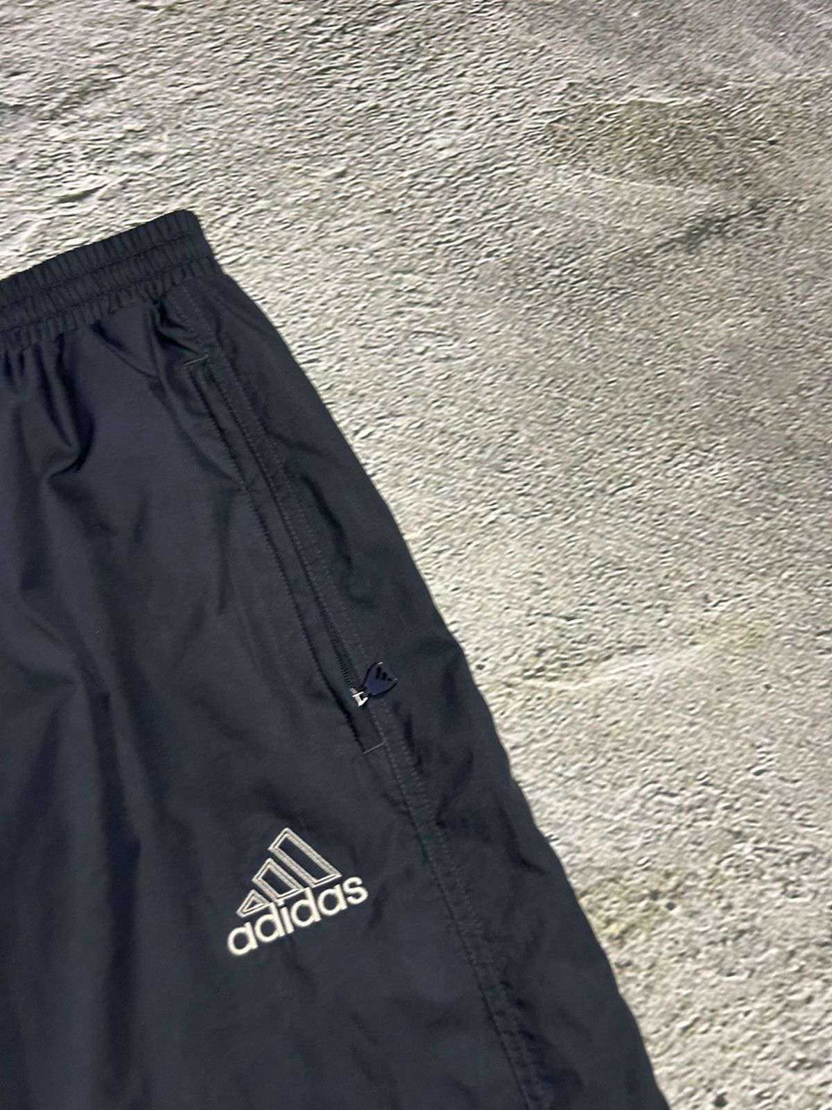 Adidas × Vintage Adidas track pants vintage grey nylon 2000s Size US 32 / EU 48 - 2 Thumbnail