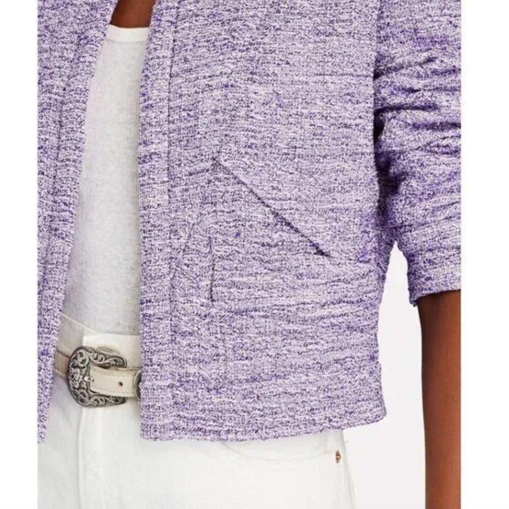 Iro IRO Paris Nolun Tweed Jacket Purple/Silver Size S/36 NWT Size S / US 4 / IT 40 - 6 Thumbnail