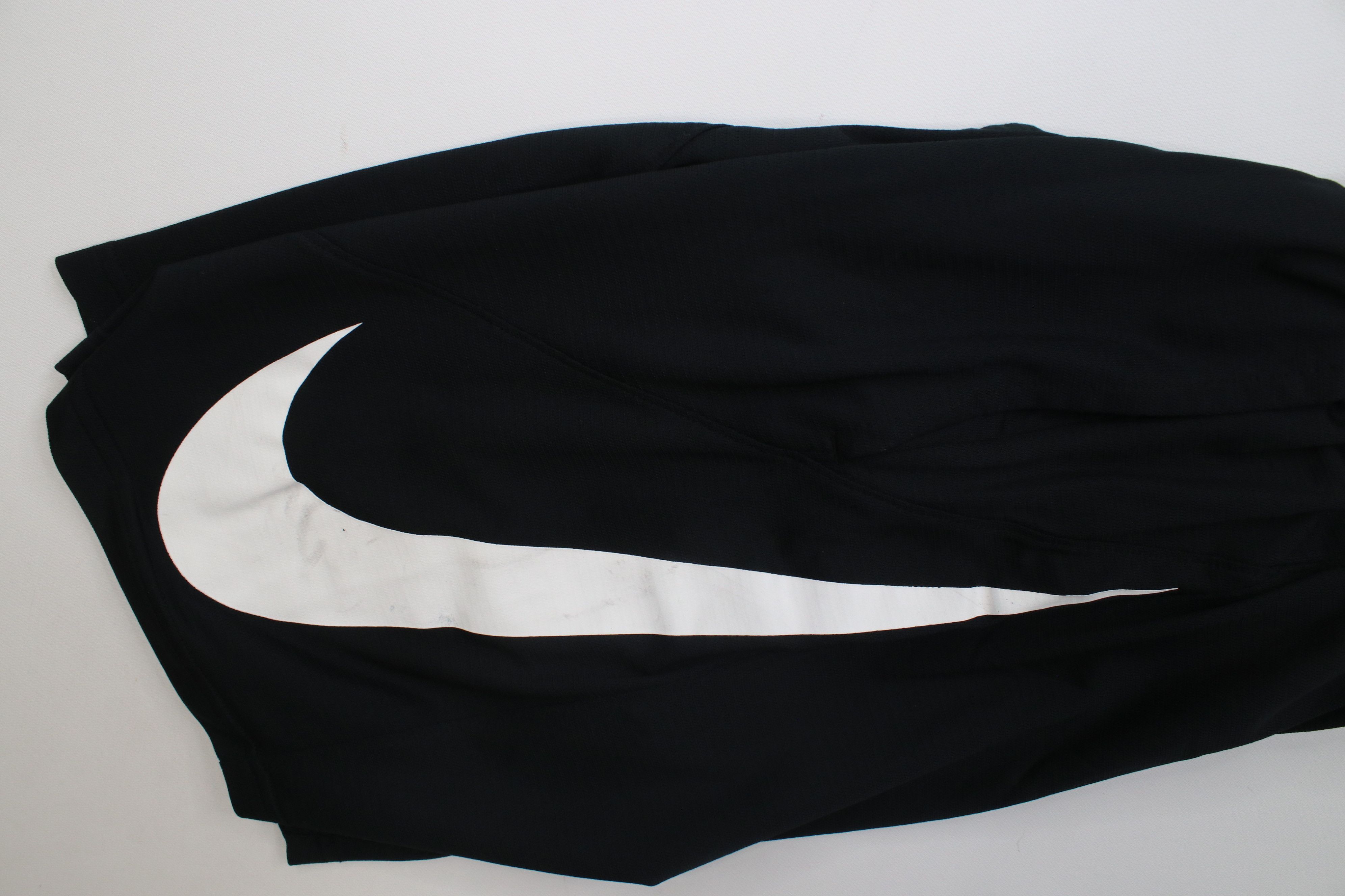 Nike Vintage Y2K Nike Swoosh Knit Gym Basketball Shorts Black Size US 32 / EU 48 - 5 Thumbnail