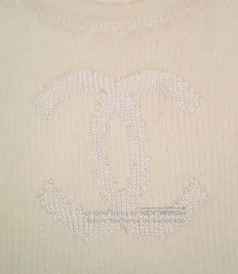 Chanel Chanel 21P white knitted logo short sleeves Size XS / US 0-2 / IT 36-38 - 3 Thumbnail