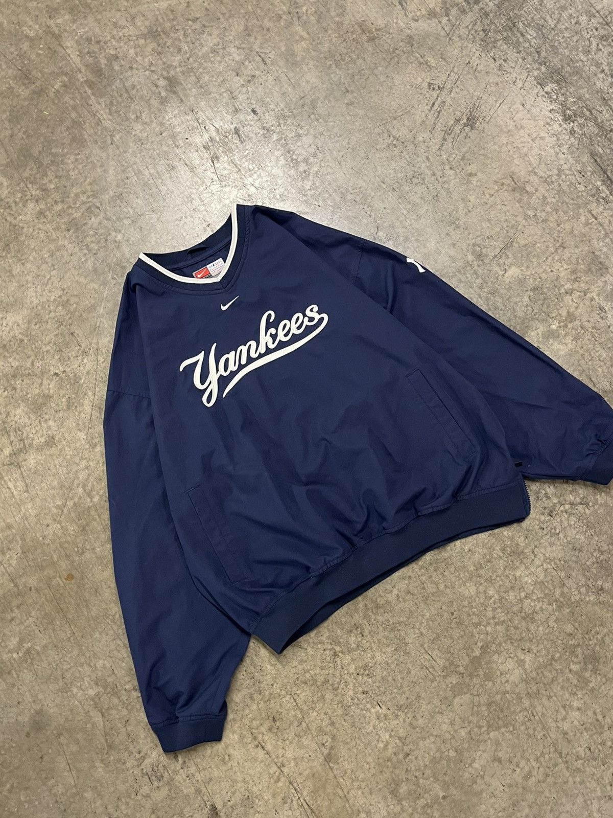 Vintage Yankees vintage Nike center swoosh pullover rare hype Size US XL / EU 56 / 4 - 1 Thumbnail