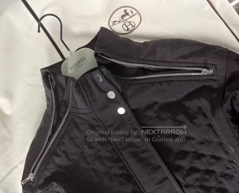 Hermes Hermes Women's Dark Brown Quilted Insulated Jacket Size XS / US 0-2 / IT 36-38 - 4 Thumbnail