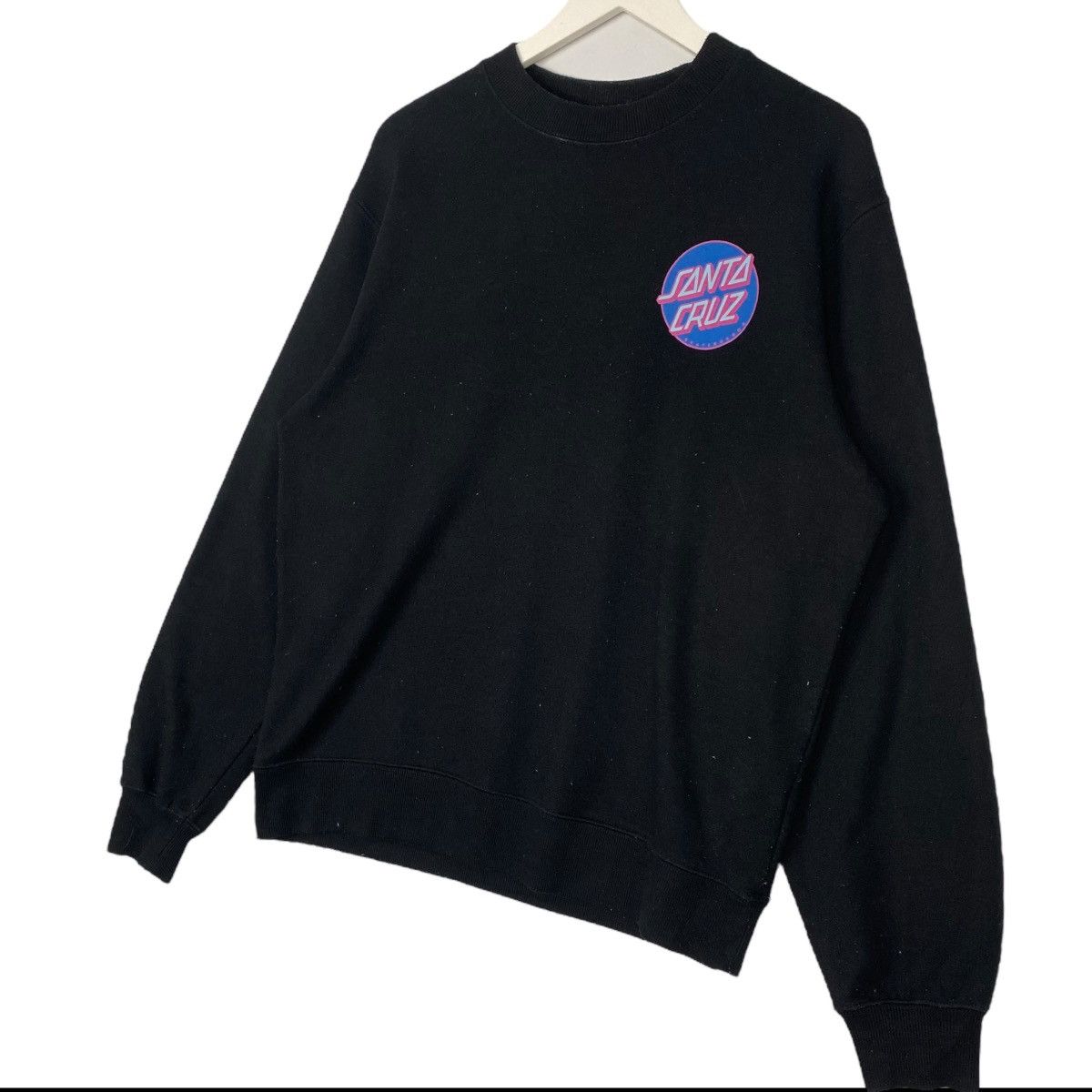 Vintage Vintage Santa Cruz Skateboard Hoodie Back Hit Black Size L Size US L / EU 52-54 / 3 - 7 Thumbnail