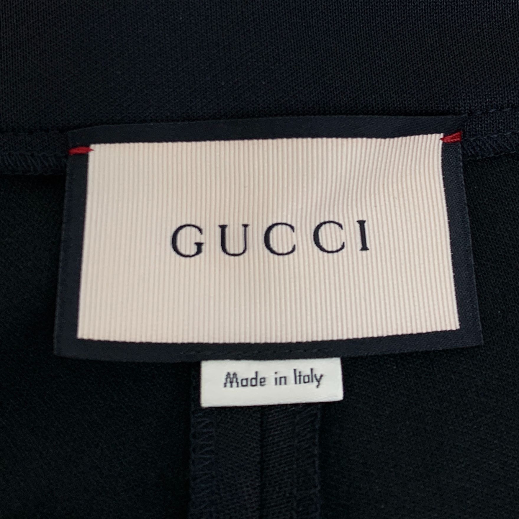 Gucci Gucci Black Side Striped Casual Pants With Red & White Strip Size 34" / US 12 / IT 48 - 2 Thumbnail