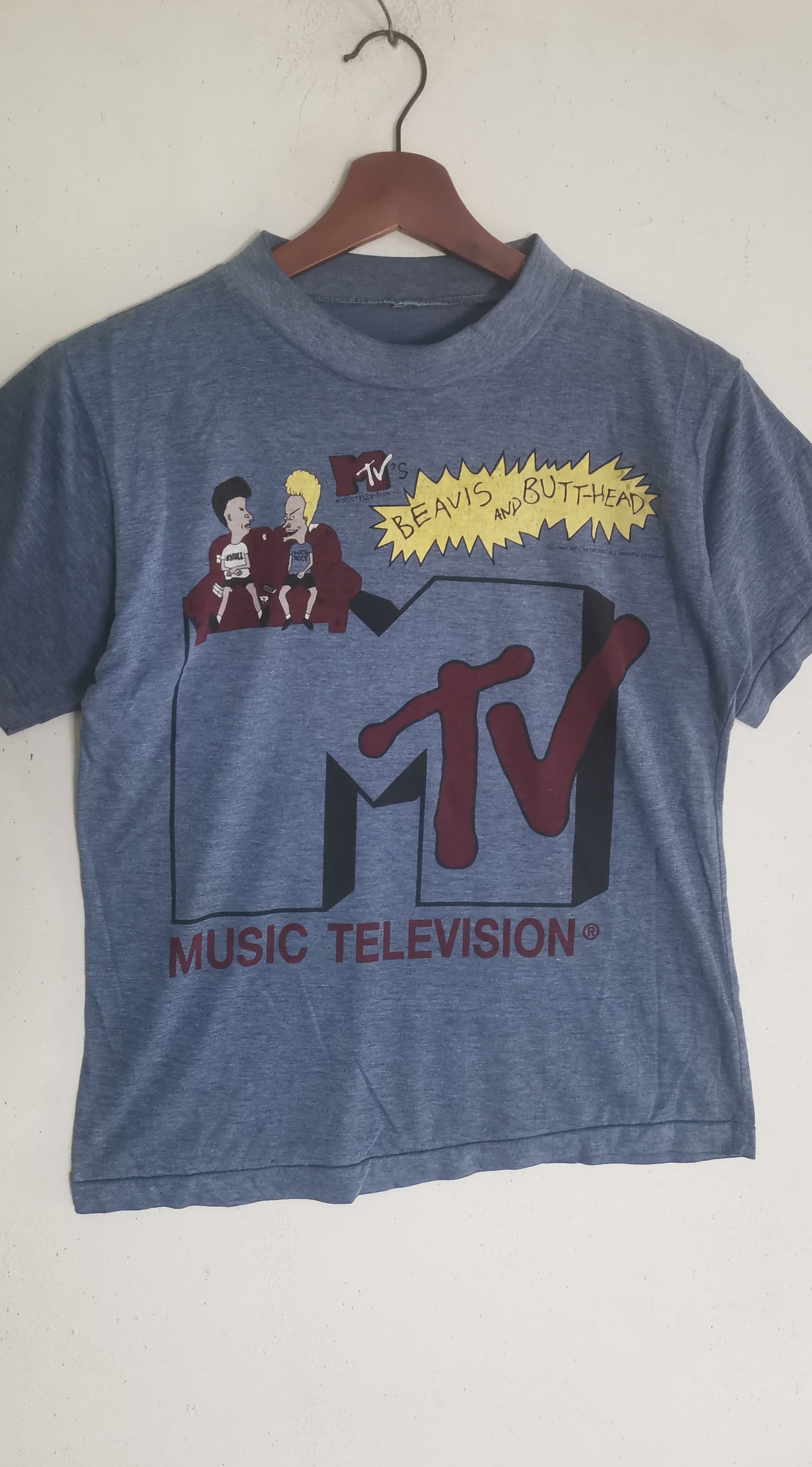 Band Tees × Vintage Rare vintage Beavis and Butt-Head music television t-shirt Size US S / EU 44-46 / 1 - 2 Thumbnail