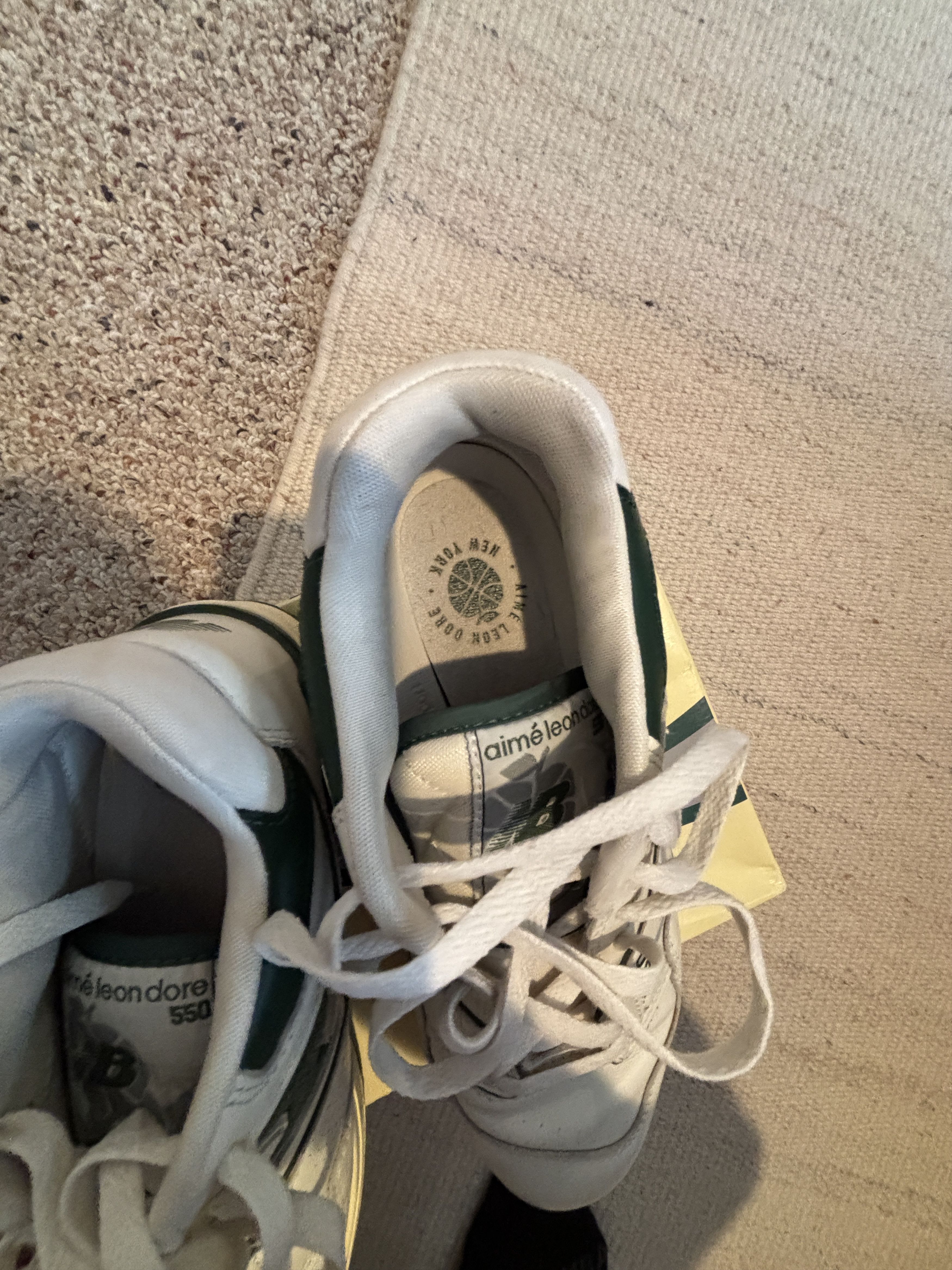 Aime Leon Dore × New Balance New Balance 550 Aime Leon Dore White Green Size US 7 / EU 40 - 6 Thumbnail