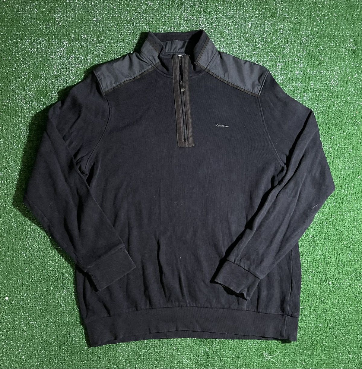 Calvin Klein Calvin Klein 1/4 Zip Up Jacket Size US L / EU 52-54 / 3 - 1 Thumbnail