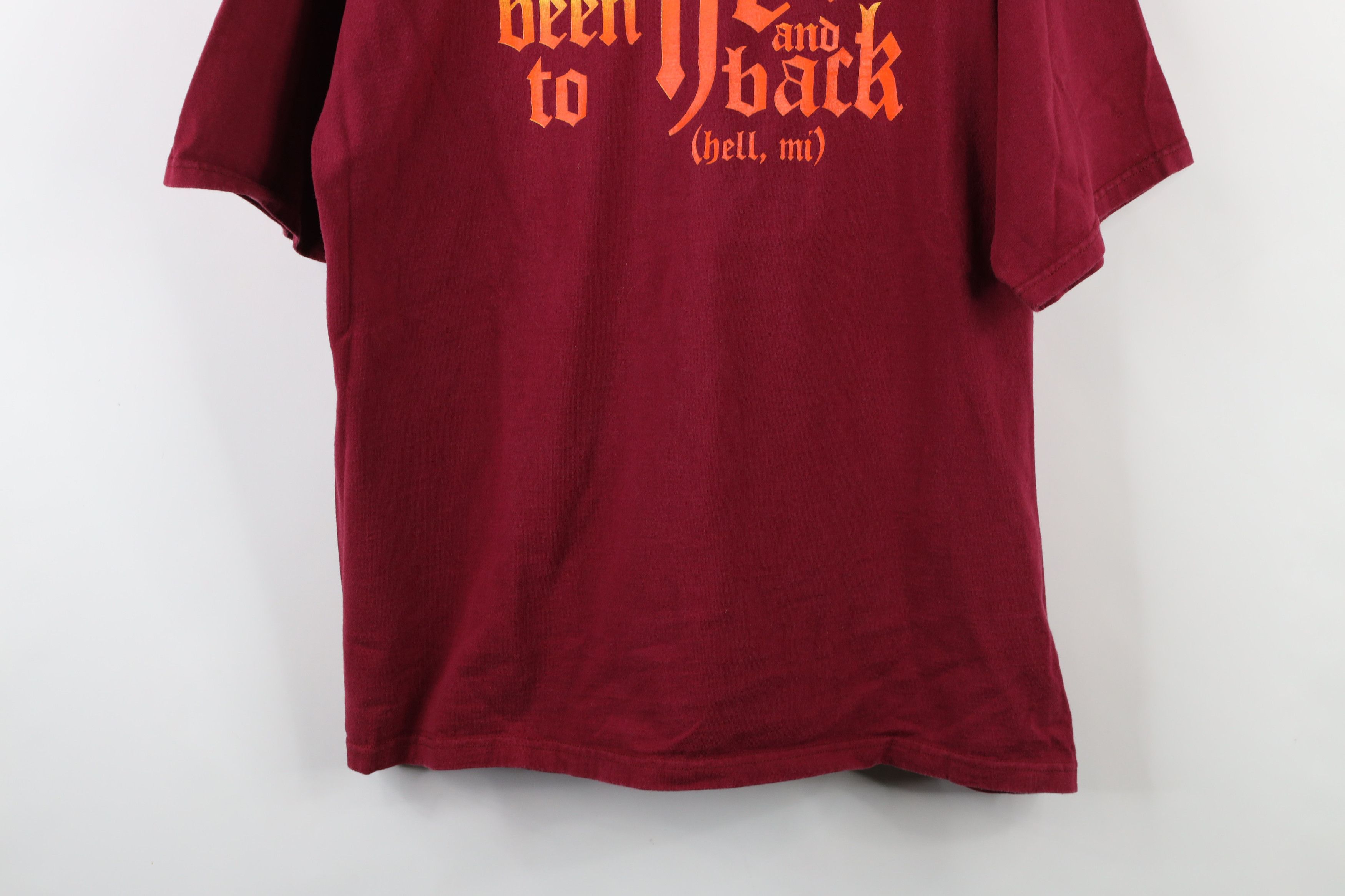 Vintage Vintage 90s I've Been To Hell and Back Michigan T-Shirt Size US L / EU 52-54 / 3 - 3 Thumbnail