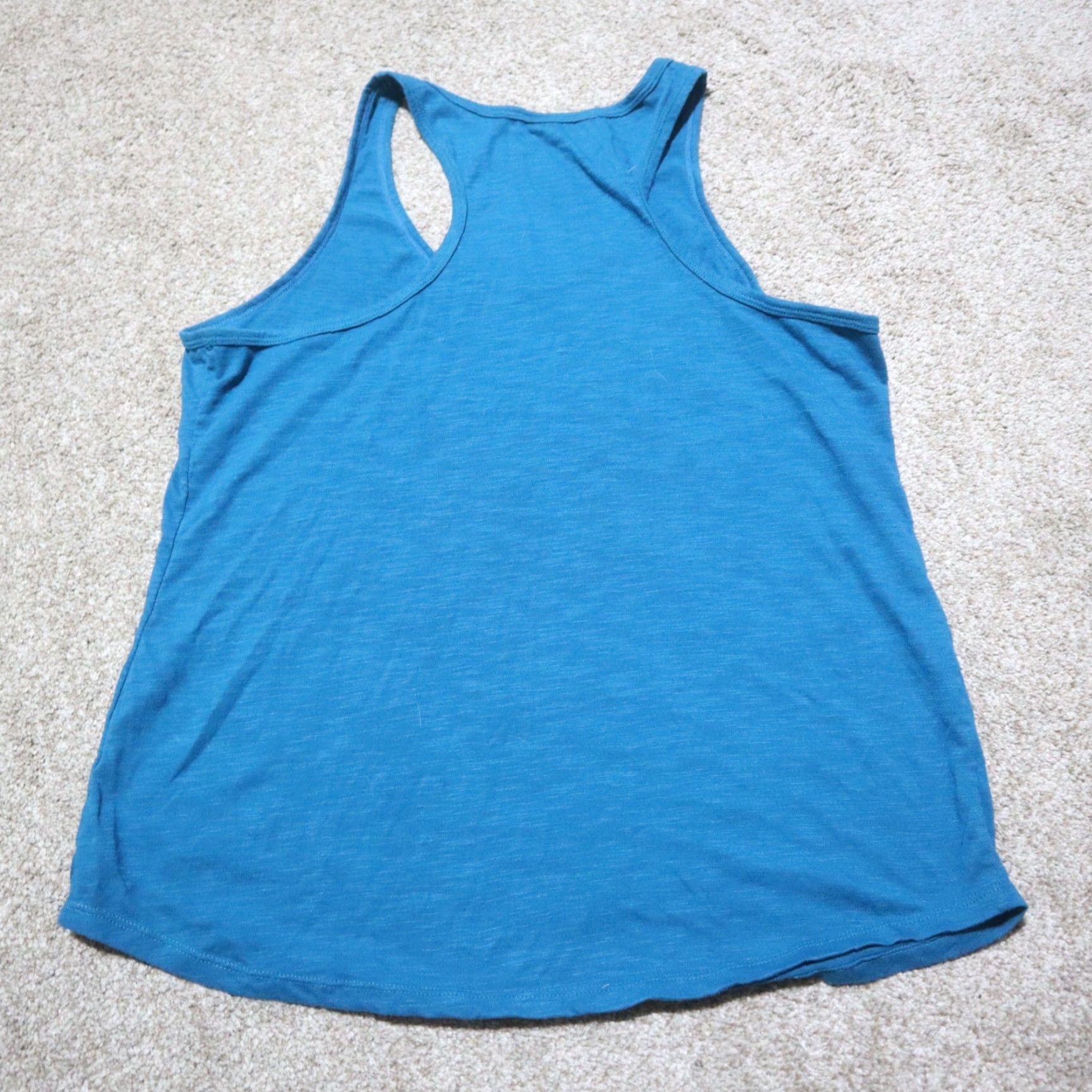 Vintage SECRET TREASURES Happy Camper Tank Shirt Women's L Blue Outdoor Tank Top Adult Large Size L / US 10 / IT 46 - 7 Thumbnail