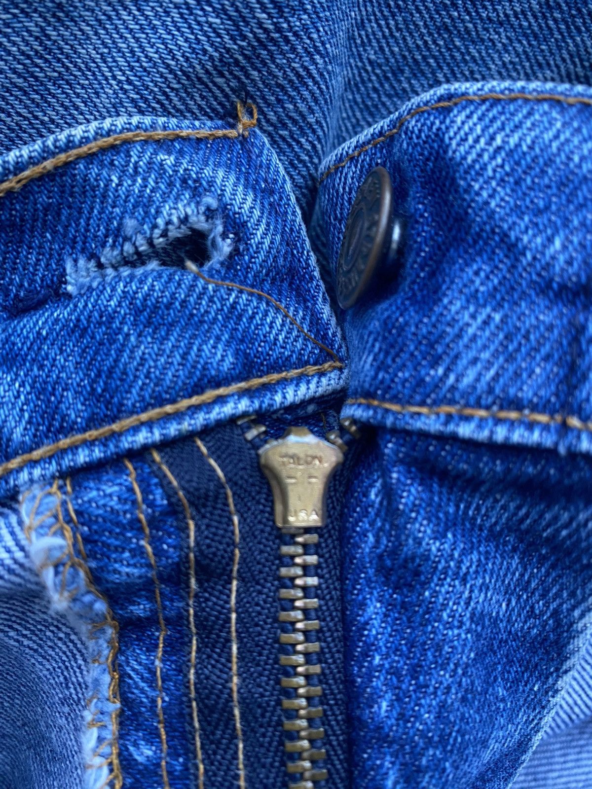 Levi's 90s Vintage Levis 505 Orange Tab Zipper Size US 34 / EU 50 - 9 Thumbnail