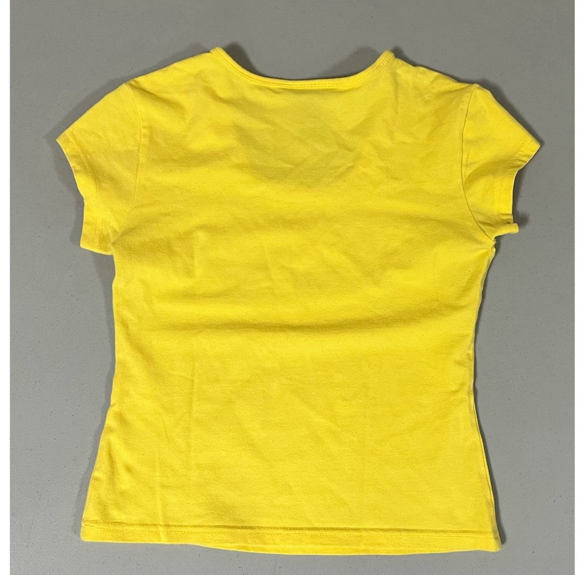 Express Express Yellow Solid Crop Top Tee T-Shirt Blouse Size XS ☀️ Size XS / US 0-2 / IT 36-38 - 4 Thumbnail