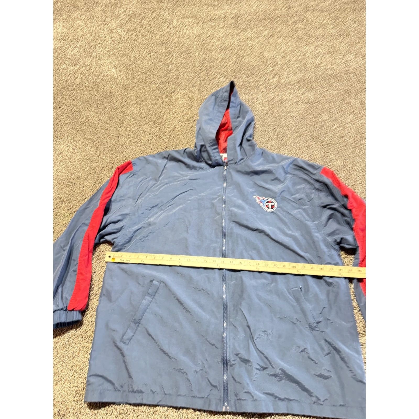 Puma PUMA Tennessee Titans Pum Mens Windbreaker Jacket XL Blue Logo NFL Football Mens Windbreaker Jacket Size US XL / EU 56 / 4 - 3 Thumbnail
