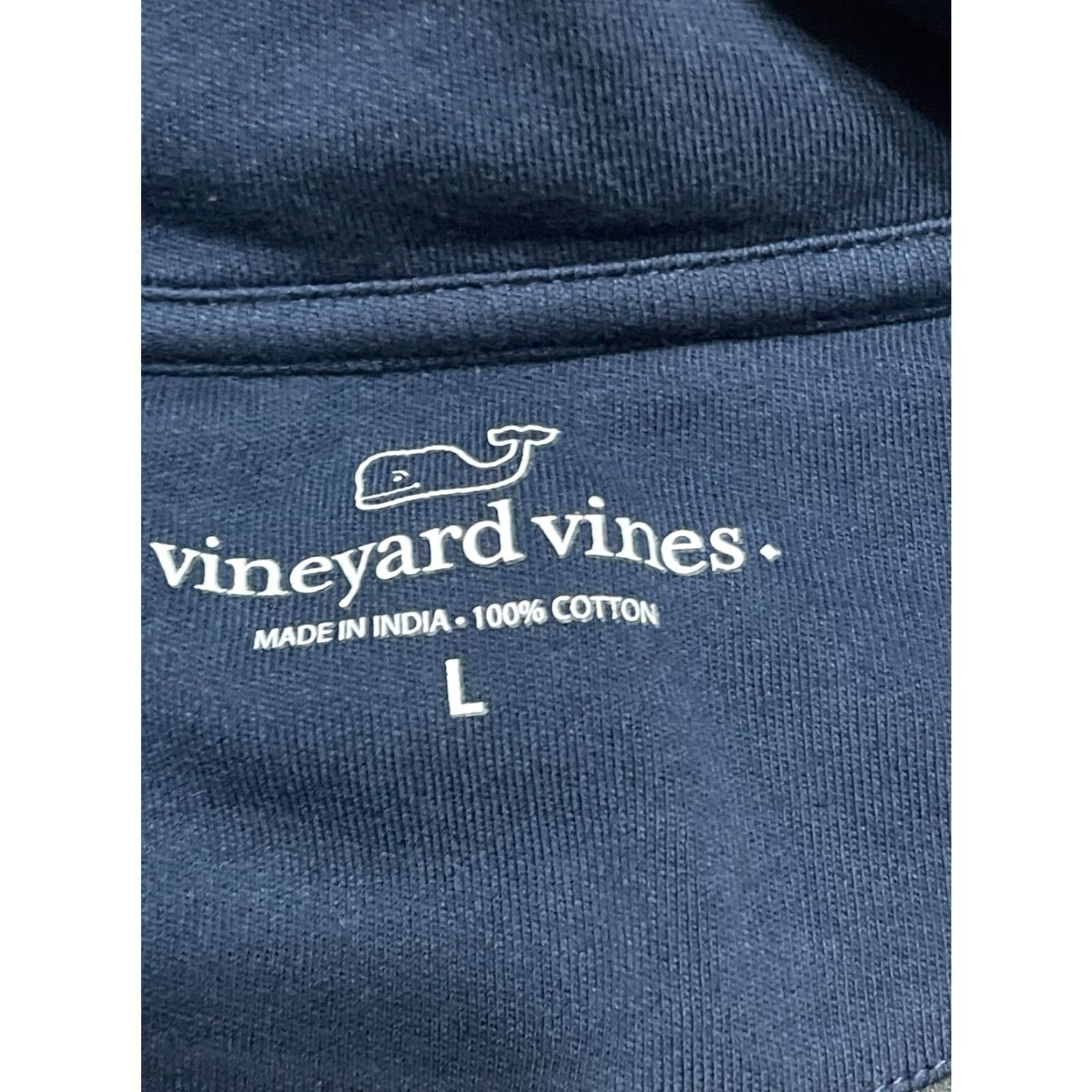 Vineyard Vines Vineyard Vines Sweater Mens Large Gray 1/4 Zip Pullover Size US L / EU 52-54 / 3 - 7 Thumbnail