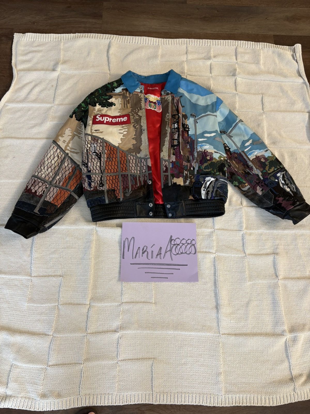 Supreme JEFF HAMILTON x SUPREME RIDGE STREET LEATHER JACKET Size US M / EU 48-50 / 2 - 18 Thumbnail