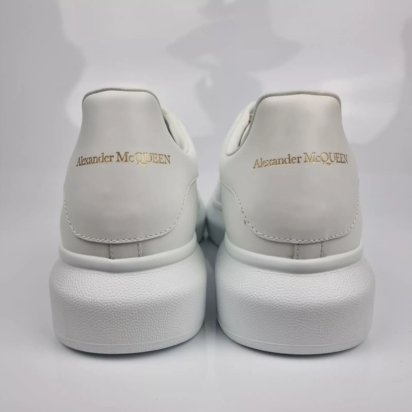 Alexander McQueen ALEXANDER MCQUEEN Larry Oversized White Leather Sneakers Size US 6.5 / EU 39-40 - 6 Thumbnail