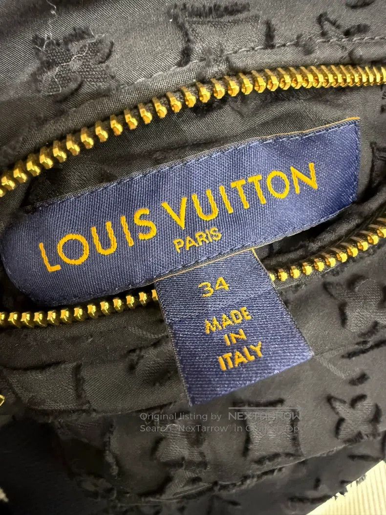Louis Vuitton Louis Vuitton Black full print bomber jacket Size XXS / US 00 / IT 34 - 4 Thumbnail