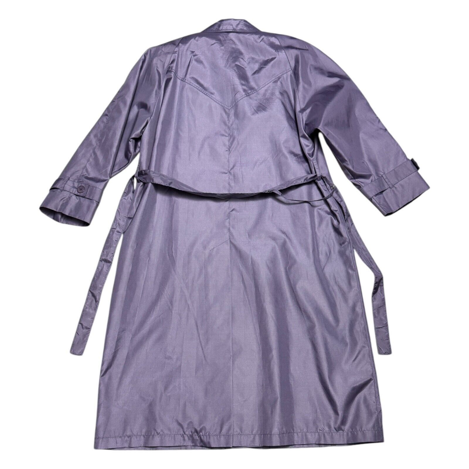 London Fog LONDON FOG Towne Shiny Designer Waterproof Trench Coat 12P Size XL / US 12-14 / IT 48-50 - 3 Thumbnail
