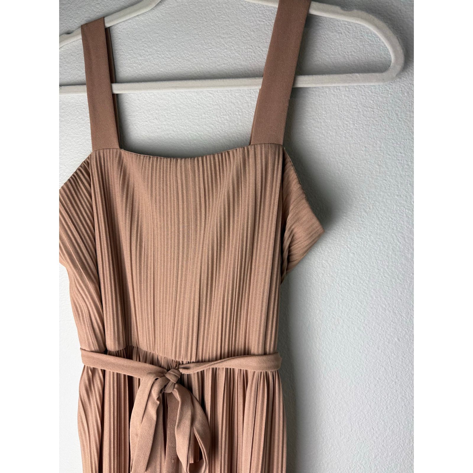 BERNADETTE Vintage Bernadette Designs Beige Pleated Maxi Dress. Sz Sml Size S / US 4 / IT 40 - 4 Thumbnail