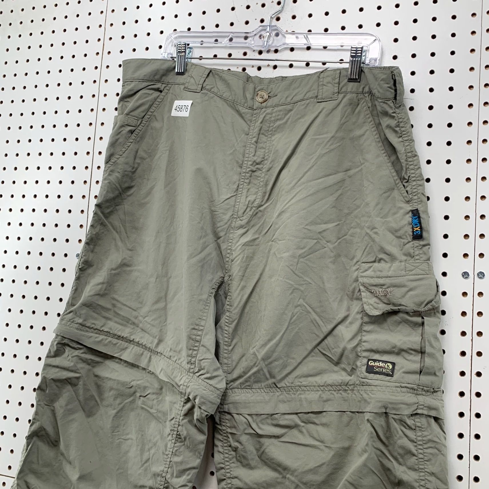 Olive Guide Series Mens 38 Olive Green Nylon Outdoor 3XDRY Convertible Cargo Pants Shirts? Size US 38 / EU 54 - 3 Thumbnail