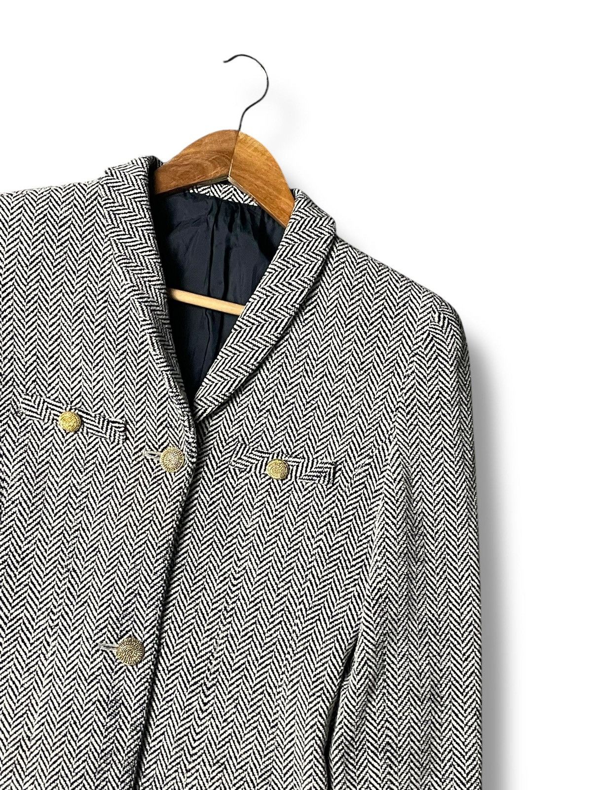 Japanese Brand × Vintage Barusaya Brand Wool Textured Blazer (5) Size US XXS / EU 40 - 2 Thumbnail