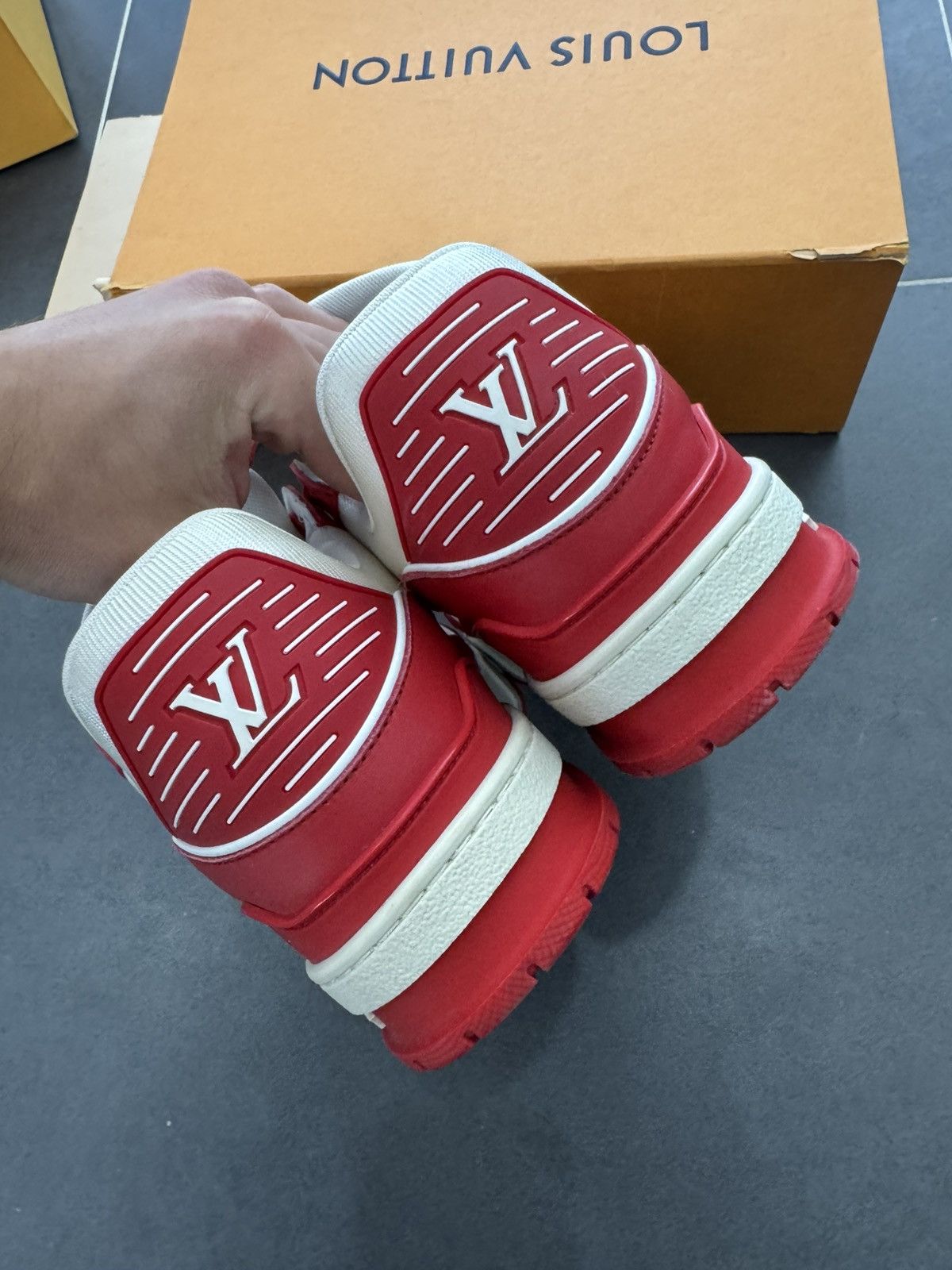 Louis Vuitton Louis Vuitton product red trainers Size US 11 / EU 44 - 4 Thumbnail