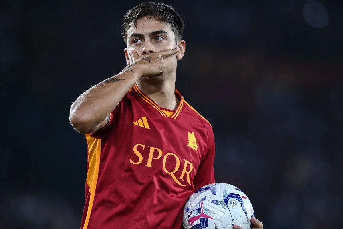 Adidas Roma 2023/24 Dybala Home Jersey Size US L / EU 52-54 / 3 - 2 Thumbnail
